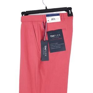 Tommy Hilfiger Men’s Modern-Fit Performance Stretch Dress Pants Red 33x32 NWT